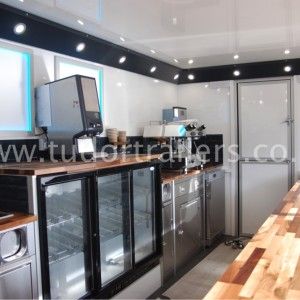 Coffee Truck Interior Design, Coffee Trailer Interior Design, Food Trailer Interior, Coffee Trailer Interior, Coffee Truck Interior, Mobile Bakery, Food Truck Interior, Coffee Catering, Bar Trailer