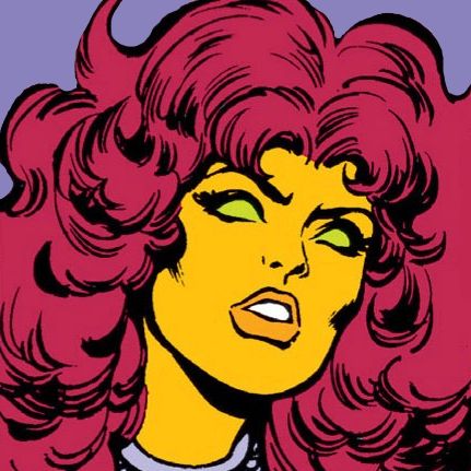 Starfire in The New Teen Titans #1 Old Starfire Comic, Starfire Reference, Old Starfire, Lgbt Comic, She They Pronouns, Kory Anders, Starfire Comics, They Pronouns, Starfire Dc