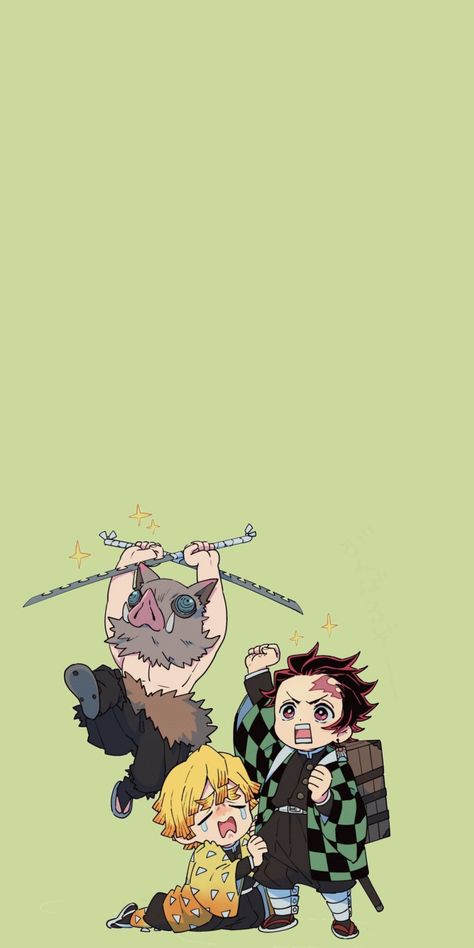 Wallpaper 4k, Iphone Wallpapers, Demon Slayer, Anime Wallpaper, Wallpapers, Green, Anime