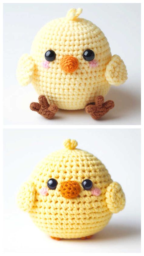 Easter Crochet Patterns Free Amigurumi Baby Chicks, Easter Chick Crochet Patterns Free, Crochet Baby Chick Pattern, Crochet Chick Pattern Free, Crochet Baby Chick, Crochet Chicks, Chick Crochet, Chicken Crochet Pattern Free, Easter Crochet Patterns Free