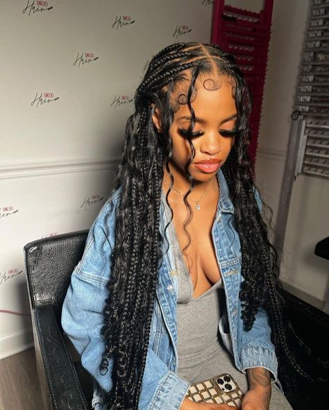 Braided Hairstyles For Black Women Cornrows, Big Box Braids Hairstyles, Goddess Braids Hairstyles, Edges Hair, Cute Braided Hairstyles, Braids Hairstyles Pictures, Braided Cornrow Hairstyles, Cute Box Braids Hairstyles, Quick Braided Hairstyles