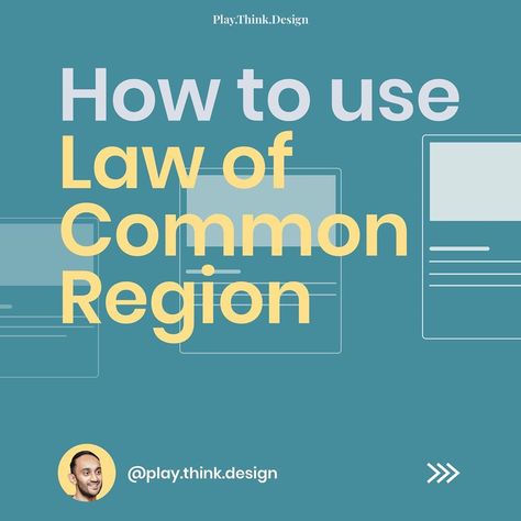 @play.think.design shared a photo on Instagram: “What is the Law of Common Region? ___ The typical way to show a common region is to draw a box around the related elements. ___ The…” • Jun 13, 2020 at 3:27pm UTC Common Region Gestalt Design, Gestalt Laws Design, Gestalt Language Learning, Gestalt Principles Examples Proximity, Law Of Continuity Gestalt, Gestalt Laws, Draw A Box, Being Used, Highway Signs