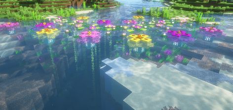 Minecraft Lilypad, Lotus Minecraft, Minecraft Lily Pad, Minecraft Botanical Garden, Minecraft V, 2024 Illustration, Stream Setup, Summertime Madness, Minecraft Room