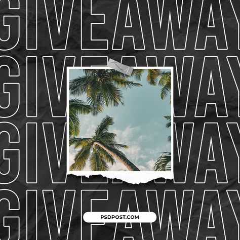 Ready to make someone's day? Our Giveaway Instagram Post Template is your key to running a successful giveaway that delights your followers. Link posts in bio! www.psdpost.com #instagrampost #instagramtemplate #instagram #photoshoptemplate #photoshoppost #psdpost #designtemplate #giveaway Instagram Giveaway Posts, Giveaway Graphic, Photoshop Instagram, Desain Editorial, Creative Hub, Instagram Giveaway, Event Themes, Graphic Design Fun, Photoshop Template