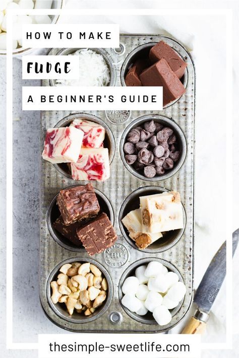 If you’re looking for a fudge recipe for beginners, look no further! In this beginner's guide, you’ll learn how to make fudge in your microwave with just 5 ingredients. Be sure to click through for easy variations and tips and tricks to help you tackle common fudge problems like a pro! #Fudge #FudgeRecipe #Dessert Basic Fudge Recipe, Making Fudge, How To Make Fudge, Recipe For Beginners, Microwave Fudge, French Desserts, Fudge Recipe, Scrumptious Desserts, Homemade Candies