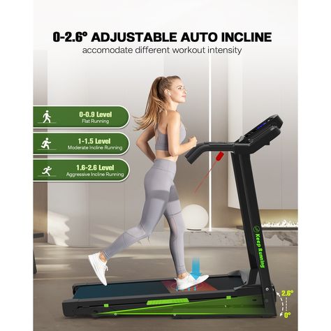 HEAVY DUTY FRAME TREADMILL - Folding treadmill is constructed of premium stainless steel, which makes the treadmill machine body durable and capable of heavy load-bearing (Maximum 330lbs). Treadmill Machine, Tough Workouts, Compact Treadmill, Portable Treadmill, Incline Treadmill, Walking Machine, Foldable Treadmill, Running Plan, Cardio Machines