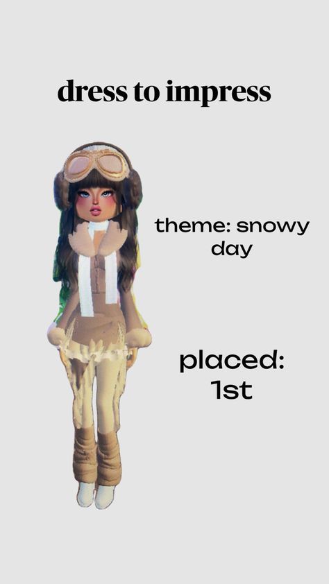 dress to impress #snowy #snowyday #dti #dtisnowyday #dtifitsideas #snowydays #dresstoimpress #dresstoimpressroblox #dresstoimpressideas Snowy Day, Dress To Impress