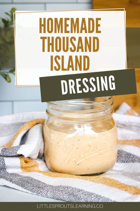 Thousand Island Dressing Recipe, Homemade Thousand Island, Homemade Thousand Island Dressing, Healthy Dressing Recipes, Dressing Recipes Thanksgiving, Dressing Salad, Salad Dressing Recipes Healthy, Salsa Guacamole, Thousand Island