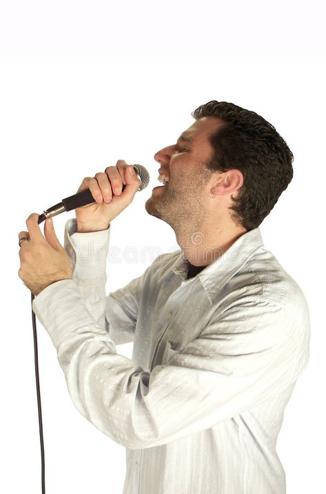 A song for you. Young man singing softly with his eyes closed to a microphone is , #Ad, #singing, #softly, #man, #song, #Young #ad Person Singing Into A Microphone Reference, Male Singing Pose Reference, Man Singing Drawing, Idol Singing Pose, Singing Reference Pose, Singing Reference, Singing Pose Reference, Singing Pose, Man Singing