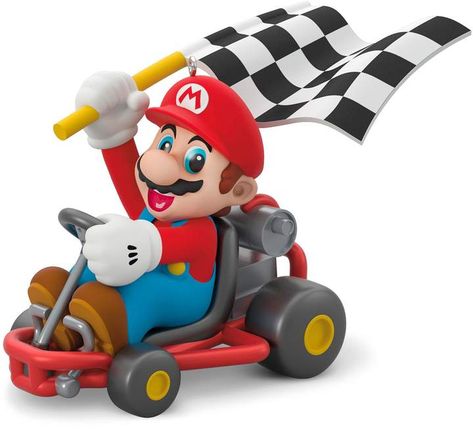 Nintendo Mario Kart 2018 Hallmark Keepsake Christmas Ornament Mario Kart Party, Nintendo Mario Kart, Plastic Christmas Tree, Hallmark Christmas Ornaments, Mario Bros., Ornament Hooks, Hallmark Keepsake Ornaments, Hallmark Christmas, Mario Kart