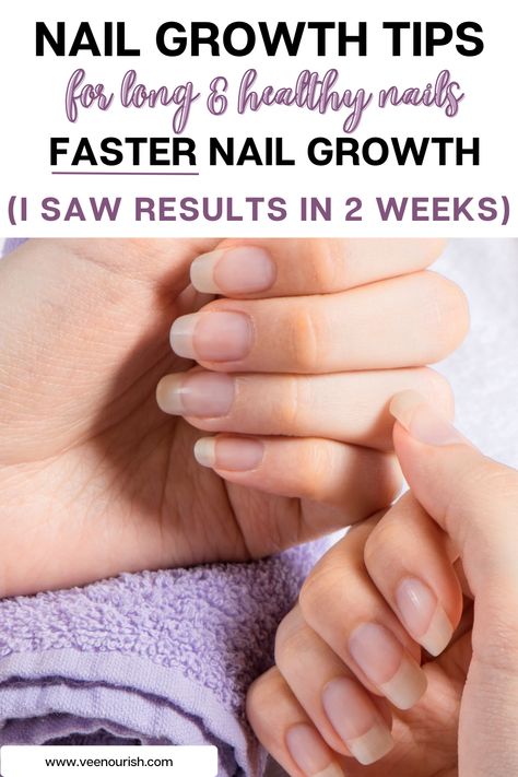 Tired of waiting weeks for your nails to grow? Want healthy, strong, and beautiful nails that catch everyone's attention? Look no further! Here are some tried and tested 'Nail Growth Tips for Faster Growth', including the secret to using nail growth oils, nourishing your nails and strengthening them from the inside out. Get ready to grow your nails faster than ever before! Nail Growth Diy, Grow Your Nails Faster, Make Nails Grow, Nail Growth Faster, Grow Long Nails, Nail Growth Tips, Grow Nails Faster, Fast Nail, February Nails