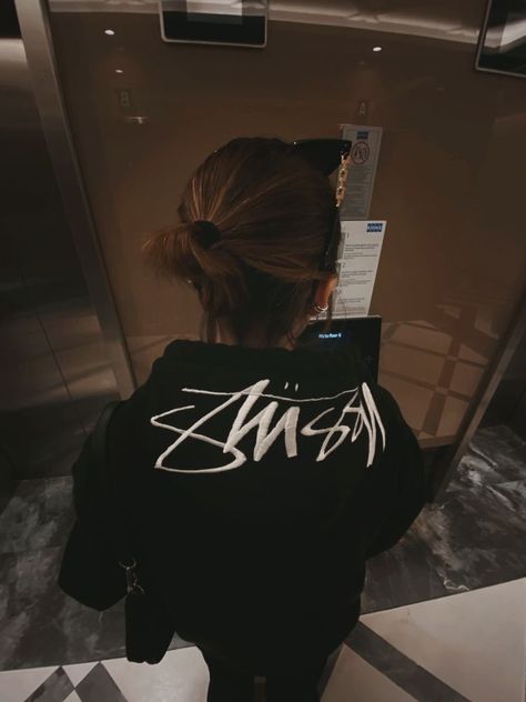 Stussy Hoodie, Ash, Ootd, Hairstyles, Black