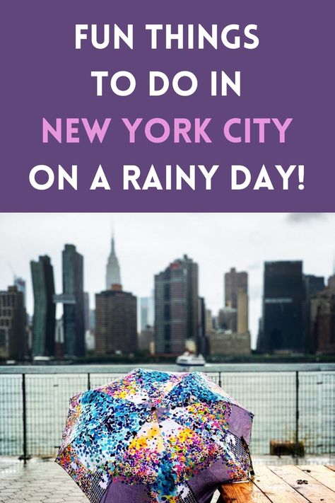 🌦️ Brighten Up a Gloomy Day: unmissable rainy day activities in NYC! Transform a dreary day into an opportunity for urban exploration with our curated list of NYC's best indoor activities. From exploring the labyrinthine halls of world-class museums to enjoying a warm cup of coffee in a hidden bookstore café, discover the perfect ways to enjoy the city's indoor charms. Whether you're an art aficionado or a comfort food seeker, find out how #NYC shines bright, even when the weather doesn't. ☕️ Rainy Day In Nyc, Fun Rainy Day Activities, Nyc Vacation, Day In Nyc, Cozy Bar, Staten Island Ferry, Fun Indoor Activities, Nyc Travel, Visiting Nyc