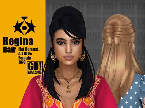 Lisa Hair, Kylie Hair, Bump Hairstyles, Hair Base, Amazon Hair, Cc Mods, 60s Hair, Sims 4 Anime, 70s Hair