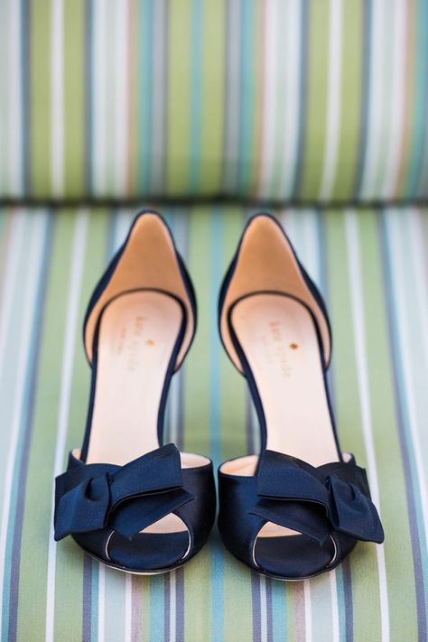 The navy Kate Spade wedding shoes are the PERFECT something blue. Pair with sapphires for an unforgettable wedding look. Kate Spade Wedding Shoes, Classic Blue Wedding, Navy Blue Wedding Shoes, Kate Spade Wedding, Navy Wedding Shoes, Fun Wedding Shoes, Blue Wedding Shoes, Something Blue Wedding, Wedding Shoes Flats