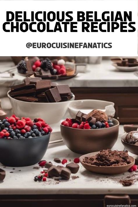 Explore the wonderful universe of Belgian chocolate with these 7 simple recipes that will have your taste buds wanting more. #europeancuisine #authentic #european #cuisine #italianfood #frenchfood #greekfood Chocolate Desserts Fancy, Belgium Chocolate, Chocolate Covered Fruit, Chocolate Pastry, European Recipes, European Cuisine, Elegant Desserts, Wanting More, Chocolate Filling