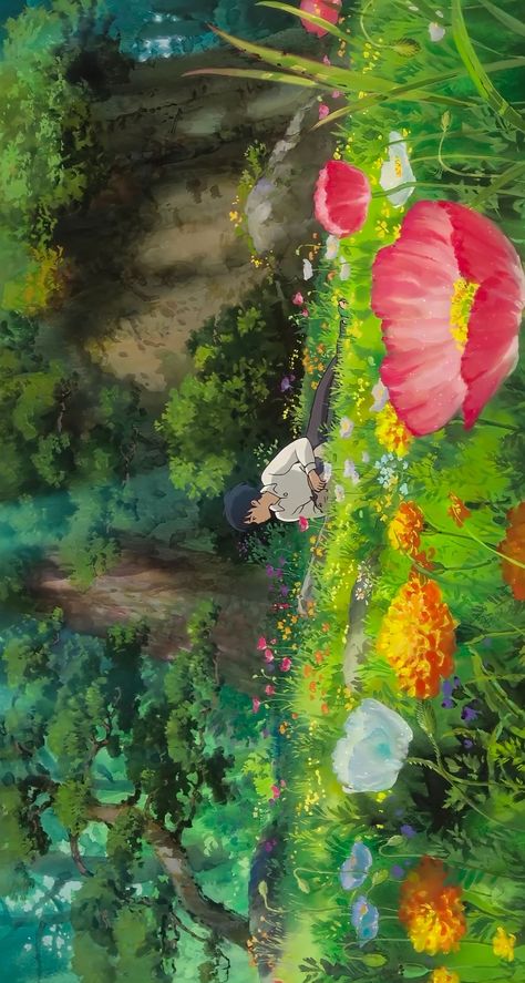 Studio Ghibli Books, Ghibli Books, The Garden Of Words, Secret World Of Arrietty, Studio Ghibli Background, Studio Ghibli Characters, Ghibli Artwork, Desktop Wallpaper Art, Studio Ghibli Movies