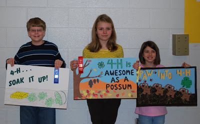 4h Poster Ideas, 4 H Poster Ideas, 4-h Poster Ideas, 4 H Clover, 4 H Club, Contest Winner, Poster Ideas, 4th Grade, 4 H