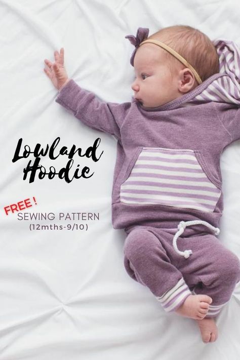 Hoodie Pocket Pattern, Sew Hoodie Pattern, Baby Hoodie Pattern Free, Sewing For Baby Boy, Free Newborn Sewing Patterns, Free Sewing Patterns For Babies, Baby Clothes Patterns Free, Free Toddler Sewing Patterns, Hoodie Sewing Pattern Free