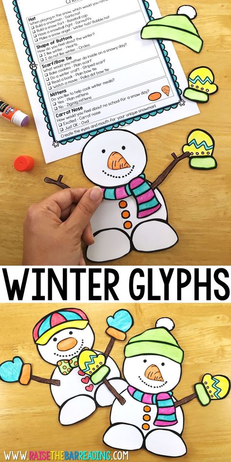 No Prep Winter Activities for the Elementary Classroom Winter Art Projects For Kids, Winter Worksheets, Winter Bulletin Board, Winter Classroom Activities, Snowman Theme, Winter Printables, Winter Bulletin, January Activities, Winter Unit