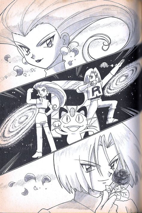 Jessie X James, Equipe Rocket Pokemon, Kanto Region, Pokemon Team Rocket, Pokemon Adventures Manga, Pokemon Sketch, Pokemon Manga, Fandom Art, Best Villains