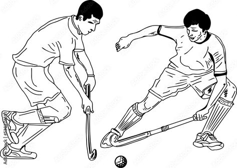 Download Outline vector illustration of hockey player, field or floorball hockey player sketch drawing, cartoon doodle drawing of indian hockey player, asian hokey game clip art Stock Vector and explore similar vectors at Adobe Stock. Hockey Drawing, Ice Hockey Girls, Hockey Hair, Hockey Outfits, National Games, Hockey Pictures, Ball Drawing, Women's Hockey, Sport Quotes Motivational