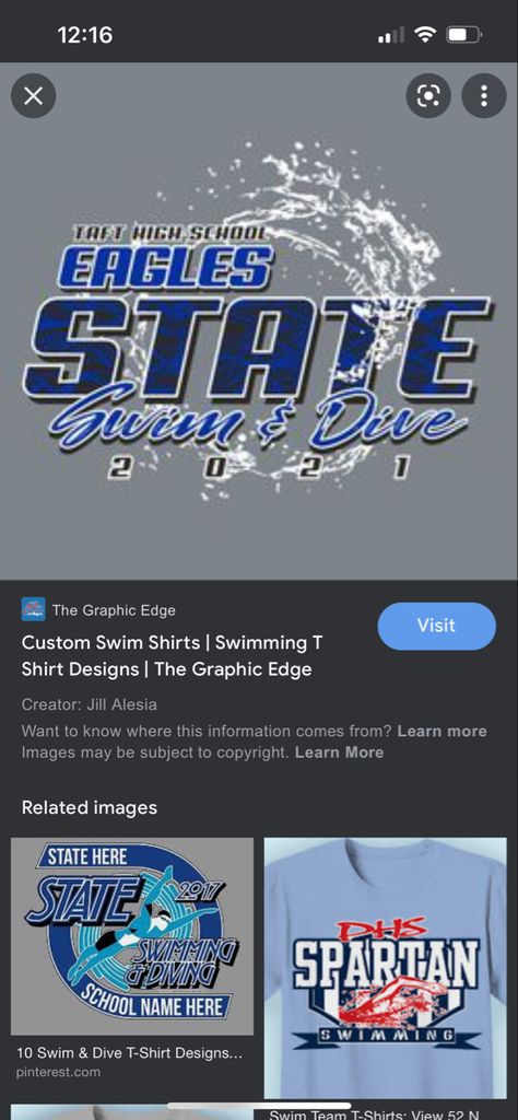 Ocean Theme School Shirts, High School Swim Team Shirts, Swim Team Shirt, State Swim Team Shirts, Swim Team Shirts Design, Swim And Dive Team Shirts, Swim Team Shirts, Team Shirt Designs, Swimming Diving