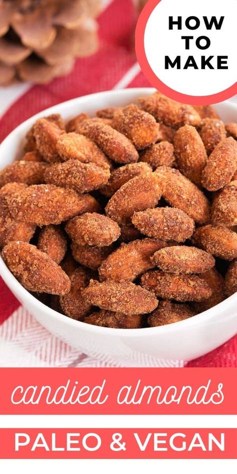 Candy Almonds Recipe, Paleo Candy, Medicine Tips, Candied Almonds, Vegan Candies, Paleo Baking, Paleo Recipe, Paleo Desserts, Candied Nuts