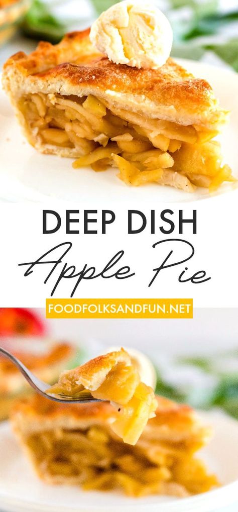 Learn how to make the perfect Deep Dish Apple Pie recipe with an all-butter pie crust. This post also includes a video for the best Apple Pie Tools! Deep Dish Apple Pie Recipe, Deep Dish Apple Pie, Friendsgiving Food Ideas, The Best Apple Pie, Deep Dish Pie, All Butter Pie Crust, Friendsgiving Food, Best Apple Pie, Apple Pie Recipe