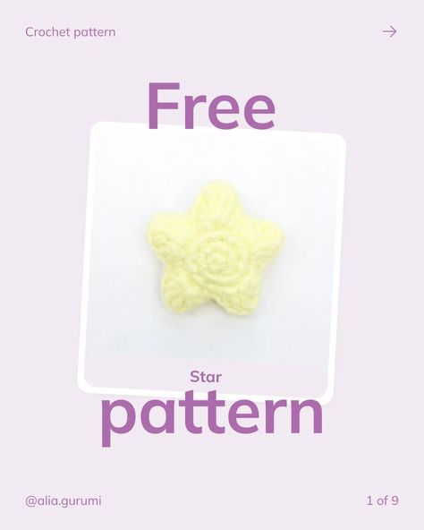 🌟 Free crochet pattern - star! 🌟 I'm excited to share this free crochet pattern for a beautiful star. Add a handmade touch to your projects with this easy-to-follow guide. 📌 What you’ll find: ▫️ Important notes: Key tips for perfecting your crochet star. ▫️ Materials list: All the supplies you'll need. ▫️ Abbreviations: A handy guide for all the crochet terms used. ▫️ Step-by-step instructions: Clear and detailed directions with helpful images. 👀 Special Offer! Don't miss out on my Amigur... Crochet Star Step By Step, Crochet Puffy Star Pattern, Crochet Puffy Star, Crochet Star Plush Pattern Free, Easy Star Crochet Pattern, Free Star Crochet Pattern, Crochet Star Patterns Free, Crochet Star Free Pattern, Mini Star Crochet