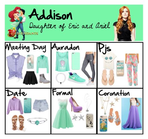 Daughter Of Ariel Descendants, Ariel Daughter, Descendants Auradon, Eric And Ariel, Elsa Coronation Dress, Disney Princess Inspired Dresses, Descendants Outfits, Disney Cosplay Costumes, Descendants Clothes