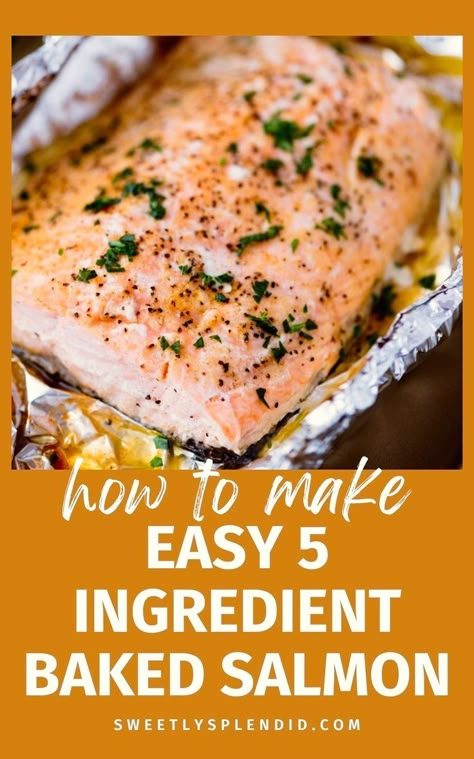 Discover the best baked salmon recipe! This easy and healthy dinner is cooked in foil packets in the oven with butter for a juicy, no-lemon flavor. Salmon Foil Packets Oven, Oven Baked Salmon In Foil, Baked Salmon Dinner, Baked Salmon Recipes Oven, Best Baked Salmon Recipe, The Best Baked Salmon, Salmon Filet Recipe, Baked Salmon Filets, Best Baked Salmon