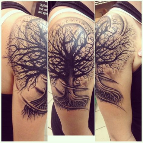 Oak Tree tattoo Oak Tree Shoulder Tattoo, Maple Tree Tattoo Men, Oakley Tattoo, Oak Tree Tattoo Sleeve, Live Oak Tree Tattoo, Steve Tattoo, Tree Tattoo Arm Sleeve, Wisteria Tattoo, Tree Tattoo Color