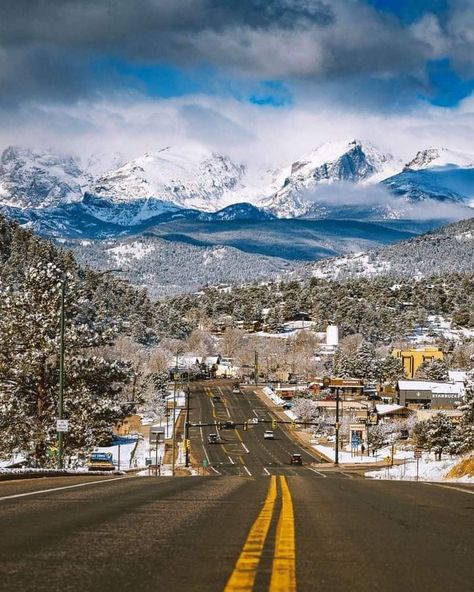 Estes Park, Colorado. By All About Colorado. Colorado Aesthetic, Vision Board Pictures, Small Town Life, Estes Park Colorado, Kruger National Park, Estes Park, Beautiful Places Nature, Vacation Places, Road Trip Usa