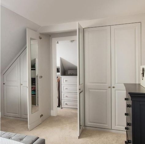 This hidden treasure of storage created with a walk in wardrobe 😍 #fittedwardrobes #fittedfurniture #bedroomgoals #interiorinspo #storage… Bedroom Wardrobe Ideas, Hidden Closet, Walk In Closet Design, Hidden Rooms, Crate Furniture, Build A Wardrobe, Luxury Bedroom Master, Hidden Treasure, Walk In Wardrobe