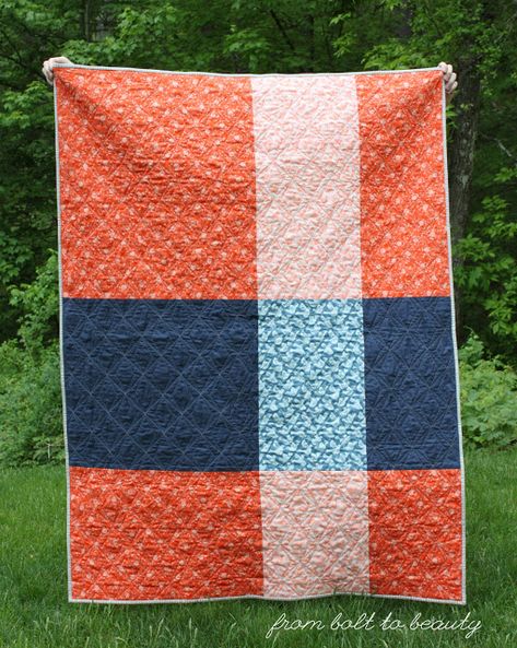 Quilt Back Ideas Simple, Backing A Quilt, Big Block Quilts, Quilt Backing, Quilt Border, Quilt Binding, Boy Quilts, Modern Quilt Patterns, Sum Up