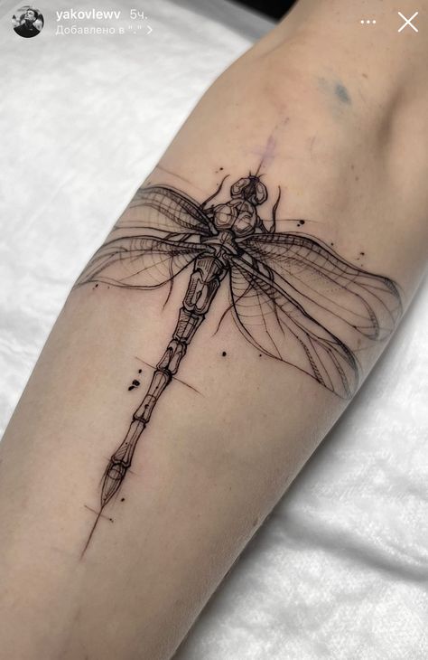 Dragonfly Wrap Around Tattoo, Dragon Flys Tattoo, Shaded Dragonfly Tattoo, Steampunk Dragonfly Tattoo, Forearm Dragonfly Tattoo, Dragonfly Shin Tattoo, Dragon Fly Tattoo Men, Lepidoptera Tattoo, Dragon Fly Tattoo Ideas