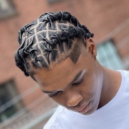 Short Locs Hairstyles Starter Men, Hairstyles For Short Dreads Men, Plaits Locs Men, Small Dreadlocks Styles, Short Men Loc Styles, Short Dread Styles For Men Shaved Sides, Mens Locs Hairstyles Short, Short Loc Hairstyles Men, Mens Dreadlock Styles Medium