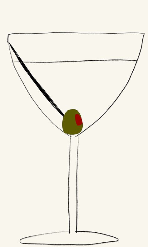 Anttikalevi-martini-illustration-itsnicethat Antti Kalevi, Alcohol Illustration, Martini Illustration, Martini Graphic, Wine Drawing, Abstract Drawing, Abstract Illustration, Paint And Sip, Art Collage Wall