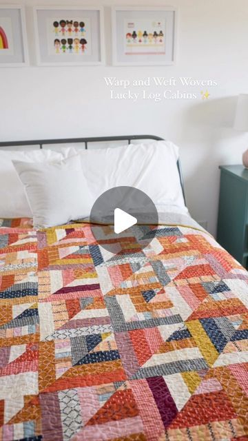 Emily Dennis - Quilty Love - Modern Quilter on Instagram: "Finally got this Warp and Weft Wovens #luckylogcabinsquilt up on the blog! Lucky Log Cabins is the most popular Quilty love pattern and it’s the ✨ featured sale pattern ✨ this week. It’s a favorite for a reason! It’s a fast and fun stash buster that looks good in everything 👌🏻 Quilt pattern - Lucky Log Cabins- in the shop Fabrics - #warpandweftwovens by @alexiamarcelleabegg for @rubystarsociety #quiltylove #quiltylovepatterns #logcabinquilt #stashbuster #sewyourstash #quilting #quiltersofinstagram #stashbusterquilt" Quilty Love, Warp And Weft, Stash Buster, Love Pattern, Log Cabin Quilt, Log Cabins, For A Reason, Quilt Pattern, Log Cabin