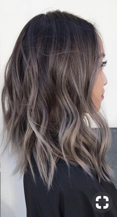 Gray Blending Balayage, Cabelo Ombre Hair, Rambut Brunette, Ash Brown Hair Color, Ash Hair, Ash Brown Hair, Blond Balayage, Ash Hair Color, Brunette Balayage