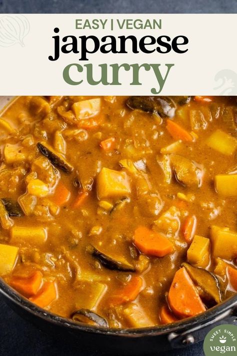 Vegetable Katsu Curry, Japanese Dinner Vegetarian, Japanese Pumpkin Curry, Vegetable Japanese Curry, Katsu Curry Recipe Vegetarian, Tofu Japanese Curry, Japanese Curry Recipe Vegetarian, Slow Cooker Japanese Curry, S&b Curry Recipe