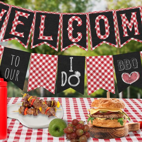 Wedding & Bridal Shower Summer I Do BBQ Party Bunting Flags Welcome Banner Printable, Outdoor Engagement Party, Bridal Shower Summer, I Do Bbq, Banner Printable, Wedding Bunting, Wedding Shower Decorations, Party Bunting, Welcome Banner