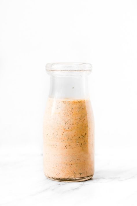 Incredibly delicious healthy chipotle ranch dressing made with greek yogurt. This creamy, homemade chipotle ranch has a kick of heat and makes the perfect dressing or dip for salads, fries, tacos and more! #ranchdressing #chipotle #saladdressing #dip #dressing #greekyogurt Chipotle Ranch Dressing Recipe, Grilled Sweet Potato Fries, Chipotle Ranch Dressing, Homemade Chipotle, Chipotle Ranch, Salad Dressing Recipes Healthy, Baked Chicken Nuggets, Homemade Fries, Healthy Greek Yogurt