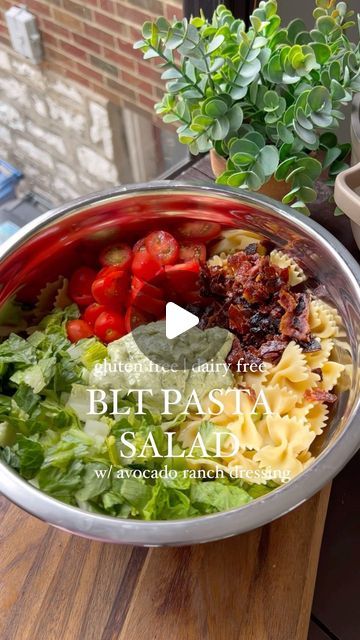 87K likes, 295 comments - choosing_balance on May 9, 2023: "My all time favorite pasta salad recipe! Perfect to make for Mother’s Day or any spring/summer gathering you have coming up. Follow @ch..." Favorite Pasta Salad, Blt Pasta Salad, Avocado Ranch Dressing, Blt Pasta, Blt Pasta Salads, Pasta Salad Ingredients, Avocado Ranch, Salad With Avocado, Diary Free