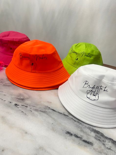 Bachelorette Bucket Hats, Bachelorette Cabo, Toast On The Coast Bachelorette, Toast On The Coast, Bachelorette Theme, Bachelorette Themes, Bride Bachelorette, Bride Squad, Bucket Hats