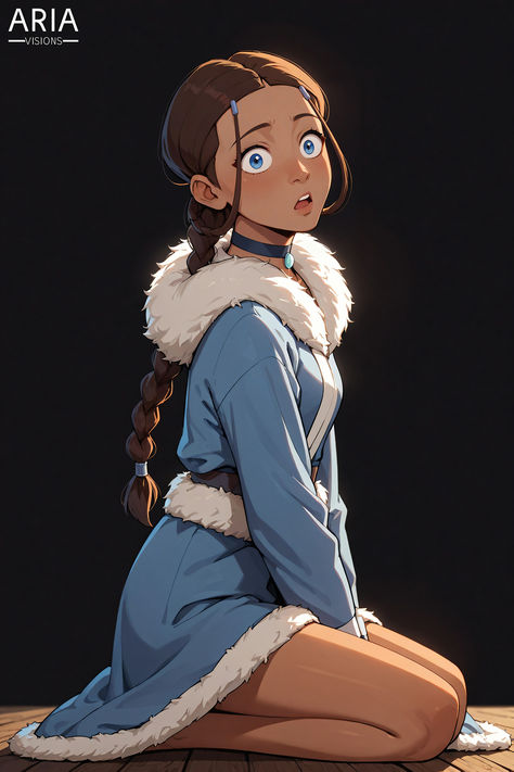 Avatar Korra Drawing, Avatar Ty Lee Fanart, Ty Lee Avatar Fanart, Katara Drawing, Katara Pfp, Disney Avatar, Dark Disney Princess, Katara Avatar, Avatar Legend Of Aang