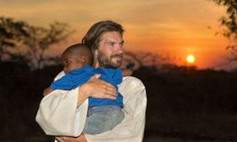 Phillip Miner: Model finds God after acting as Christ for photo shoot during Africa trip Liz Lemon Swindle, Liz Lemon, Africa Trip, Provo Utah, Becoming A Father, African Children, Finding God, New Africa, Jumping For Joy