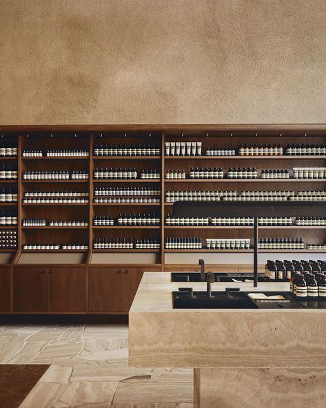 Aesop Shop, Clare Cousins, Aesop Store, Concrete Effect Paint, Australia House, Neoclassical Architecture, Retail Interior, Store Design Interior, Store Opening