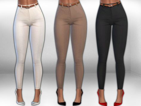 Sims 4 Pack, Trousers Outfit Casual, Trousers With Belt, Trousers Outfit, The Sims 4 Packs, Sims 4 Game Mods, Sims 4 Cc Folder, Sims 4 Gameplay, Sims 4 Teen